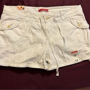 New, never worn white shorts
